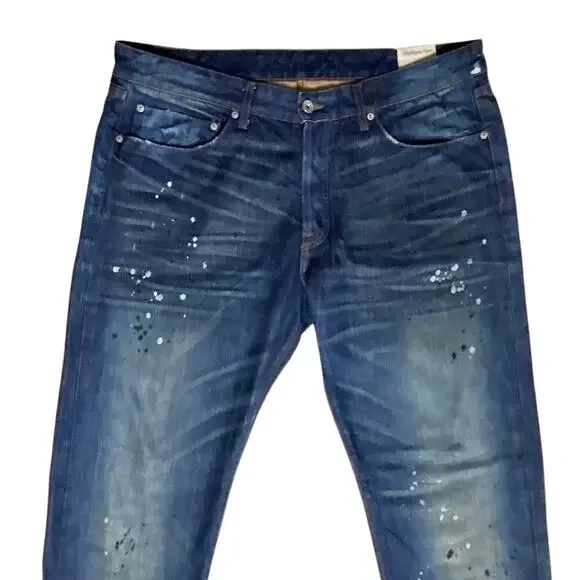 Prospective Flow Jeans USA Selvedge Button Fly Redlines Denim Pants 38x35